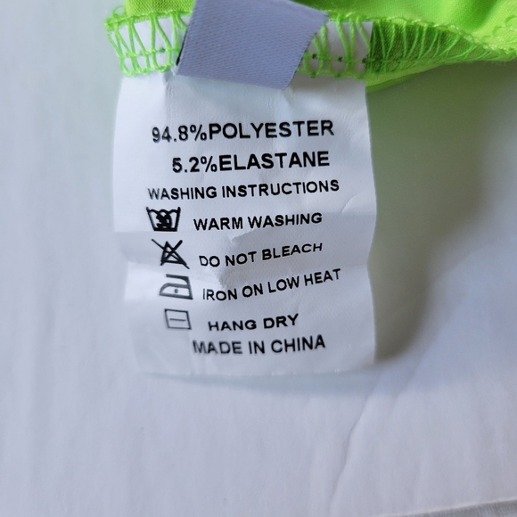 Small Charming Bunny Lime Green Skirt. - Picture 4 of 6